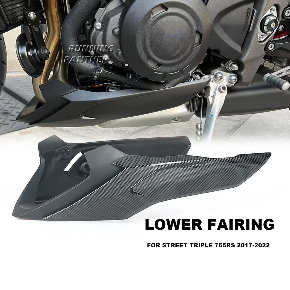 

For Street Triple 765 RS 765RS 2017-2022 Motorcycle Engine Lower Spoiler Body Bellypan Fairing Protector Guard Chassis Shield