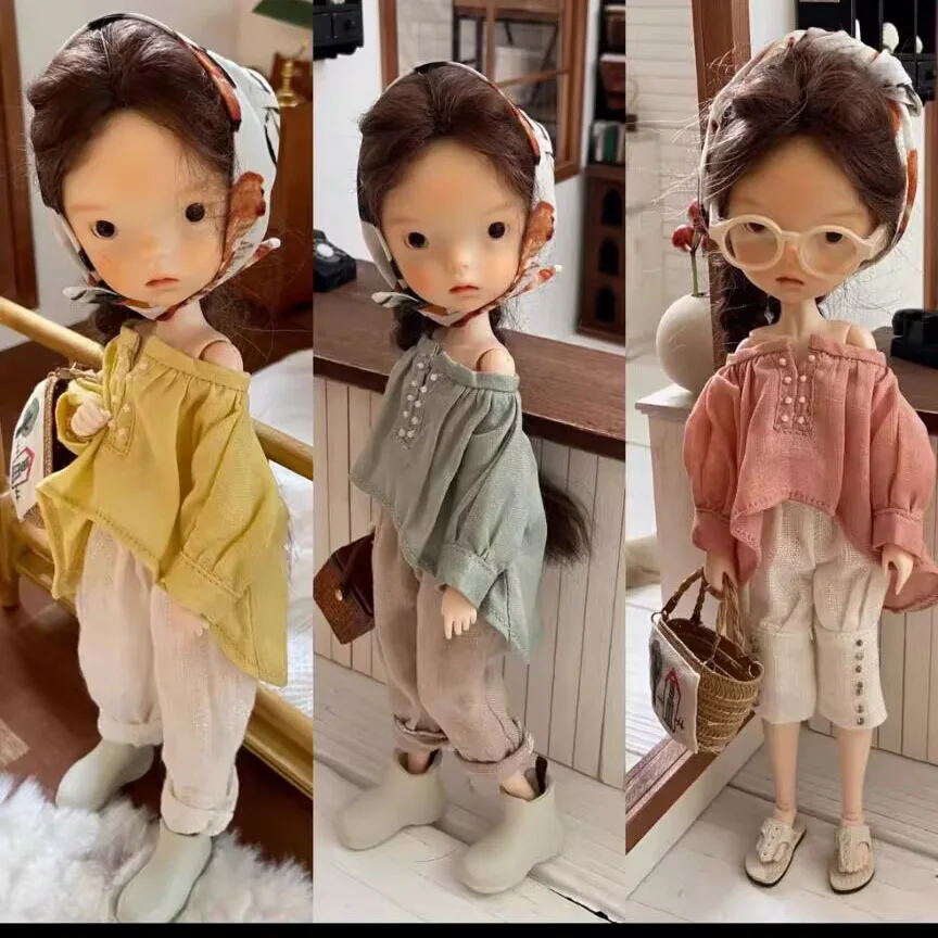 

2pcs leisure fashion style 2025 Blythe/landoudou Top+pants (Fit for Lulu,ymy24,Ob22,24,26,zone, Jenny)