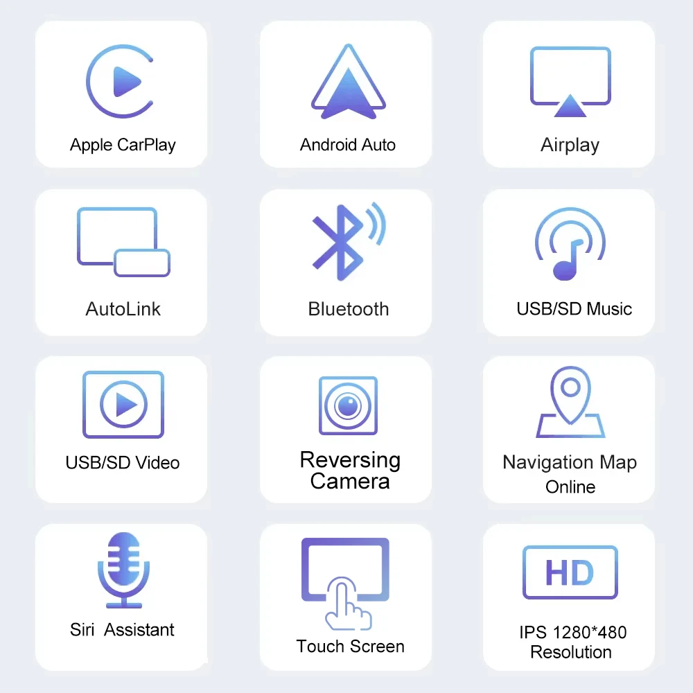 LEHX 6.9 "لاسلكي/سلكي CarPlay أندرويد السيارات العالمي 1 Din راديو السيارة الوسائط المتعددة فيديو MP5 لاعب FM ستيريو استقبال BT