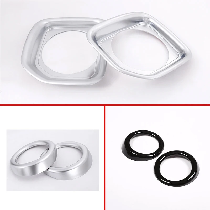 For Land Rover Discovery 4 LR4 2014-2016 ABS Front Right & Left Fog Lights Lamp Frame Ring Cover Trim Car Accessories 2Pcs