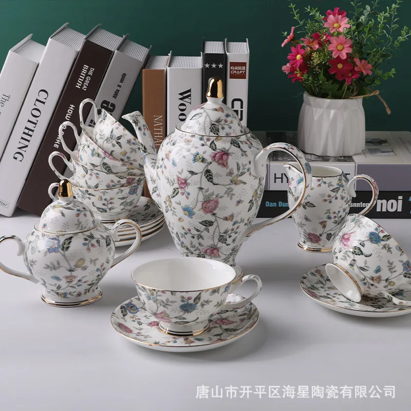 

European Coffee Set 15 pc British Afternoon Tea Set Business Gift Coffee Set