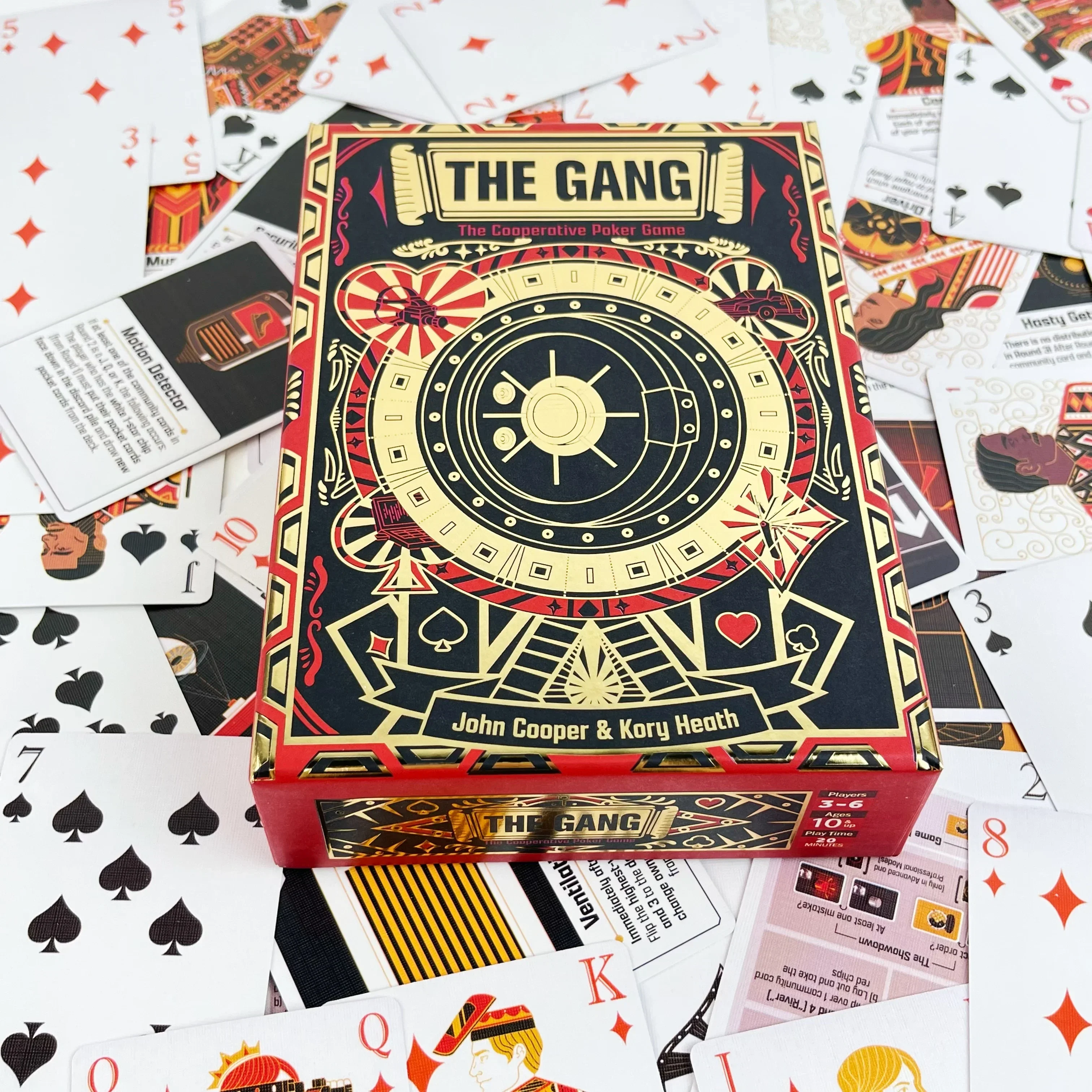 Juego de mesa THE GANG Heist | Desafío del ladrón bancario de 20 minutos para 3-6 jugadores | Juego del equipo de estrategia de póker para adultos y adolescentes