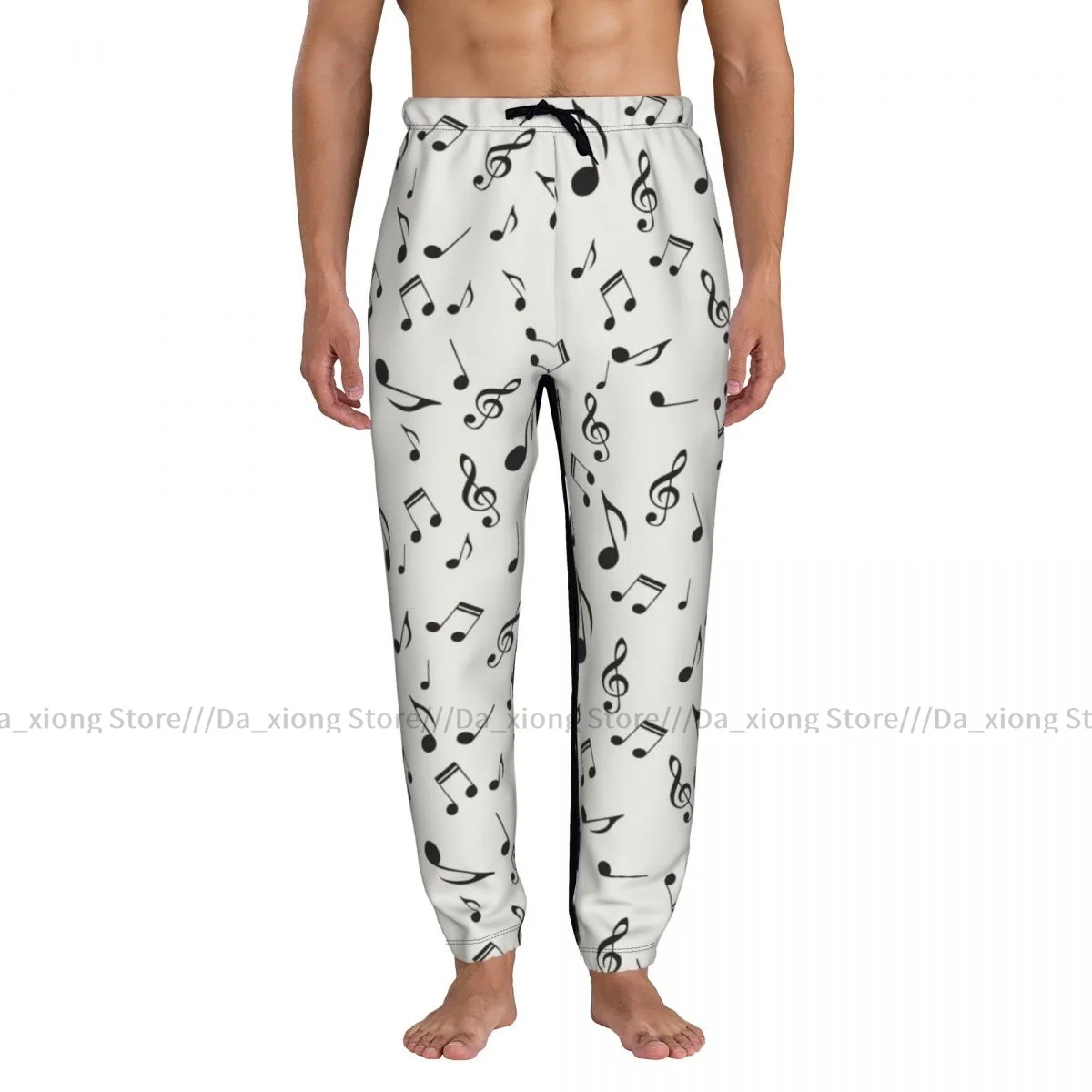 Casual Jogger Pants Musical Notes Men Fitness Gyms Pants Outdoor Sweatpants Pants Mens Trousers