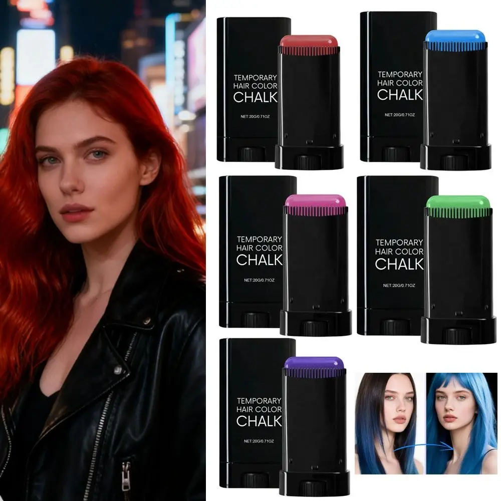New Waterproof Comb Hair Dye Sweat-proof Blue Color Hair Colouring Cream Portable Easy to Use 2 in 1 Instant Dye