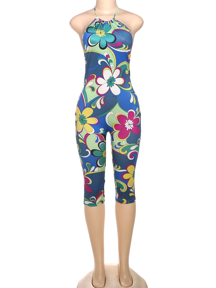 Combishort dos nu pour femmes, Hipster, Fitness, Bandage, slim, activité, extensible, Streetwear, barboteuse sans manches, été