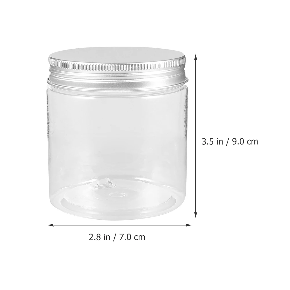 6Pcs Small plastic Jars With Lidss With Lidss Lid Tins Food Containers For Jam Honey Portable Leakproof Coffee Milk Juice Bottle