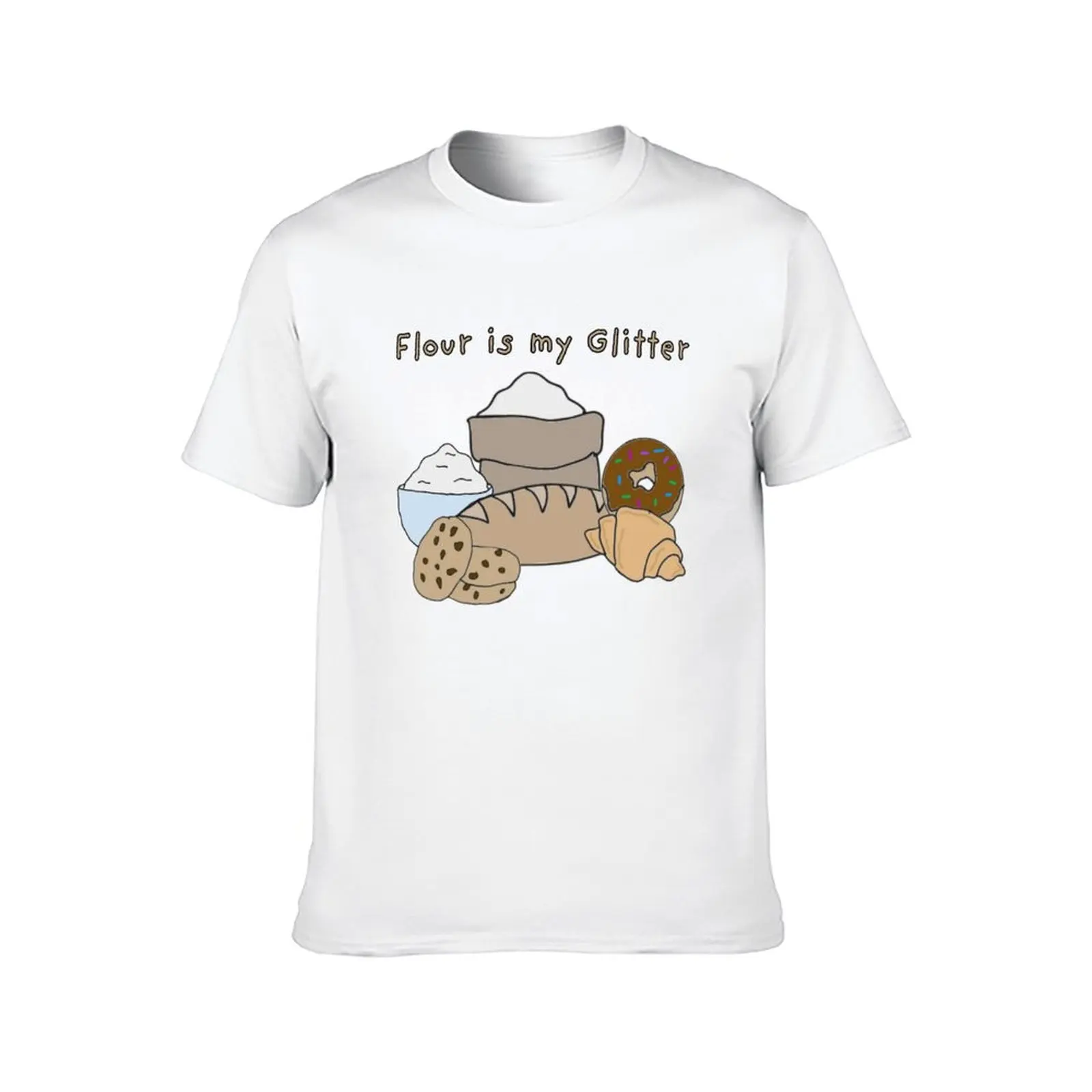 Flour is my Glitter T-Shirt anime stuff man clothes men graphic t shirts