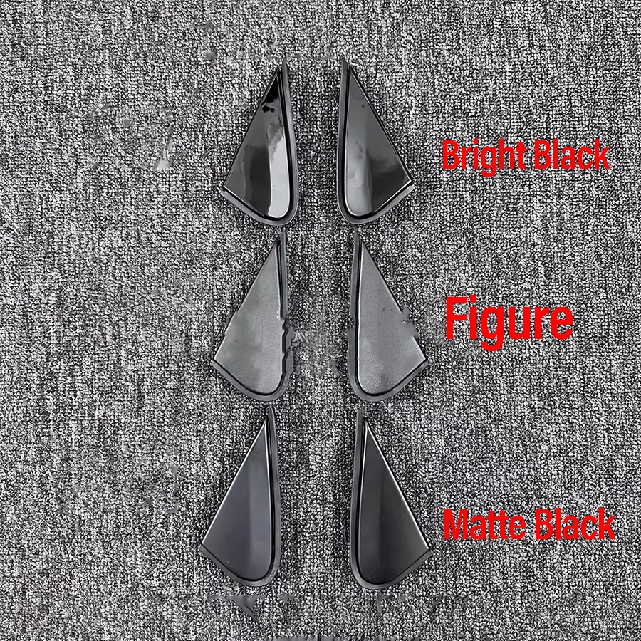 Wooeight 2Pcs Rearview Mirrior Triangle Cover Front Window Trim Garnish Cover Panel Fit For Toyota Land Cruiser LC200 2008-2021