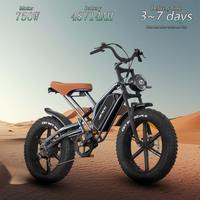 JANSNO X50 Electric Bicycle 750W Motor 48V14AH Lithium Battery All-terrain Ebike Adult 20*4.0 Fat Tire Off-road Electric bike