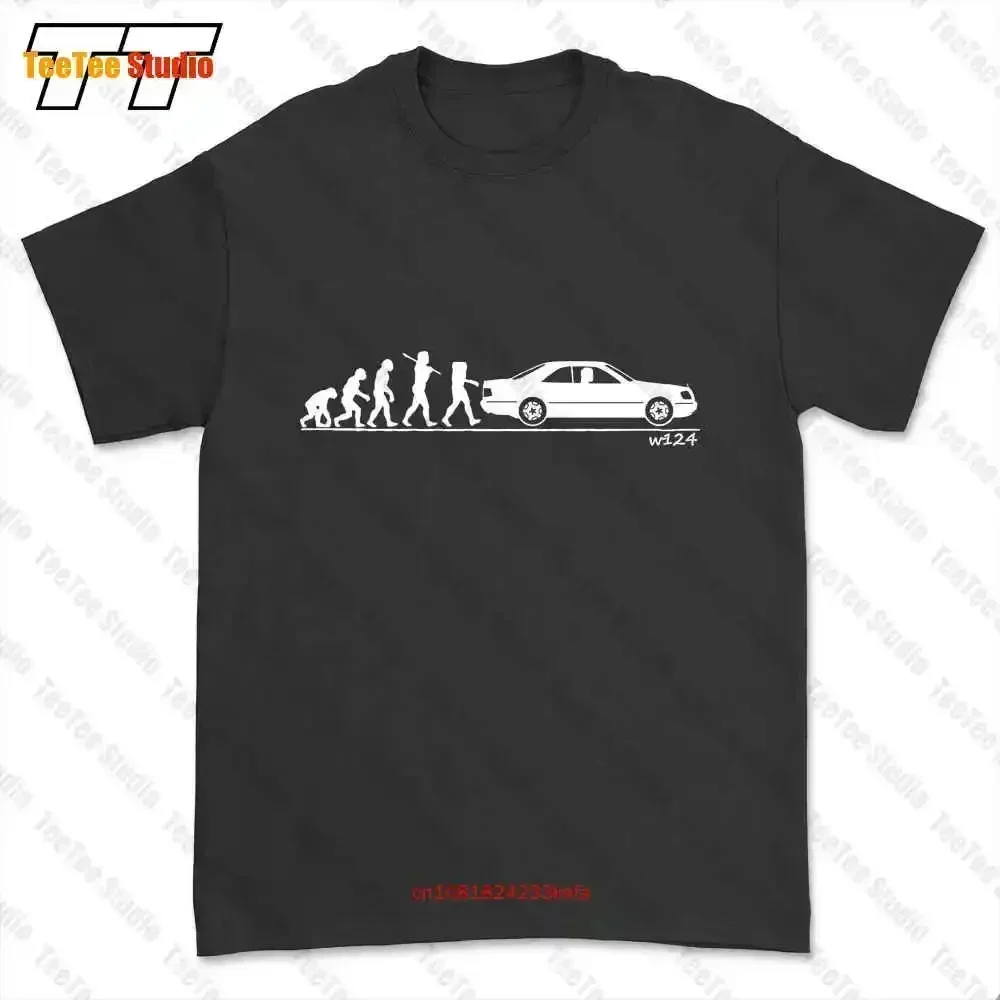 Evolution Of Man,Classic W124 Coupe T-shirt Tee 0EQK