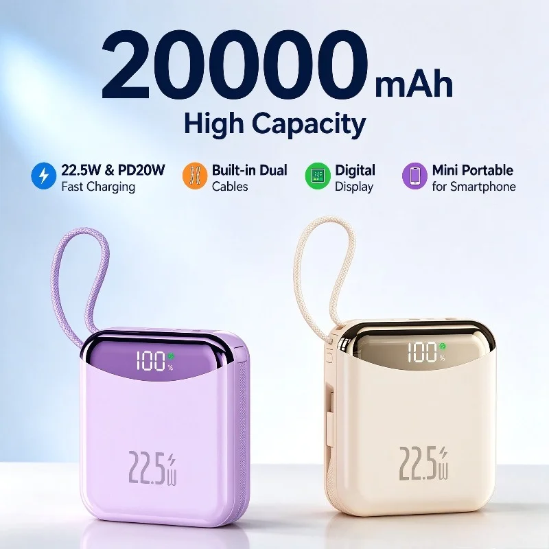 10000mAh Mini Power Bank 66W Fast Charge Powerbank CCC Chinese Certification External Battery for iPhone Xiaomi Huawei Samsung