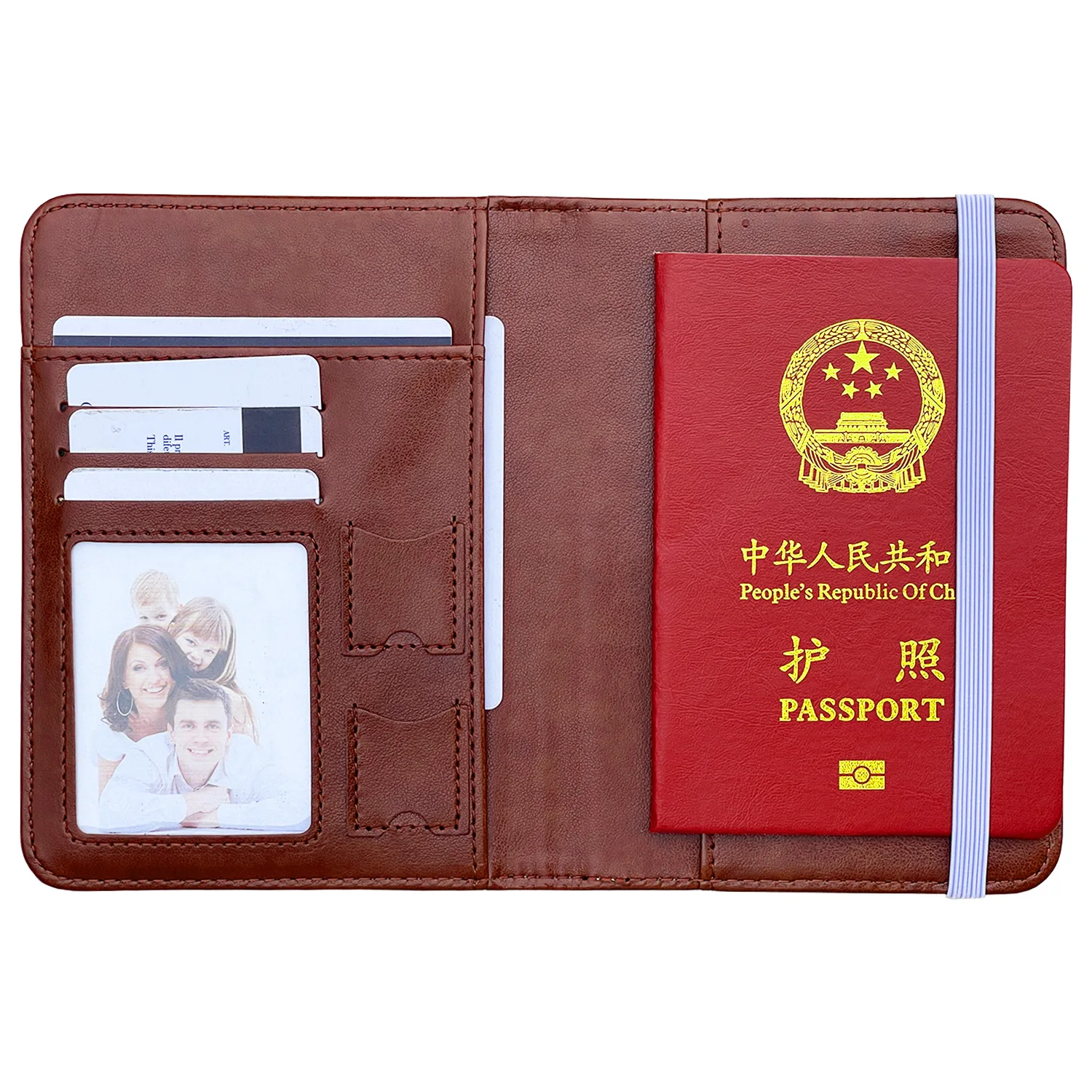 Porte-cartes de visite en cuir PU vierge par sublimation, étui à passeport, accessoires de voyage, transfert de chaleur, impression, carte de crédit, carte d'identité