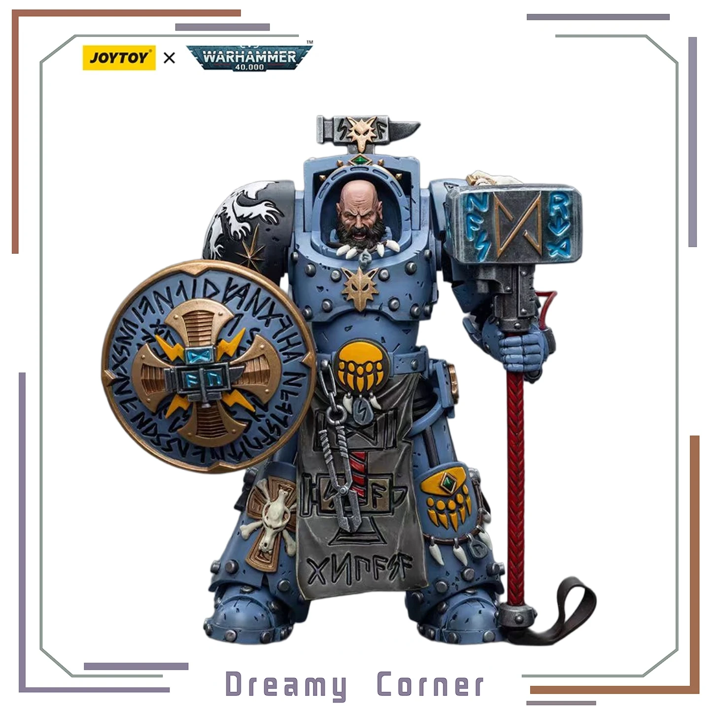 

【В наличии】JOYTOY Warhammer 40K Space Wolves Arjac Rockfist 1/18 Фигурки Модели Коллекция игрушек