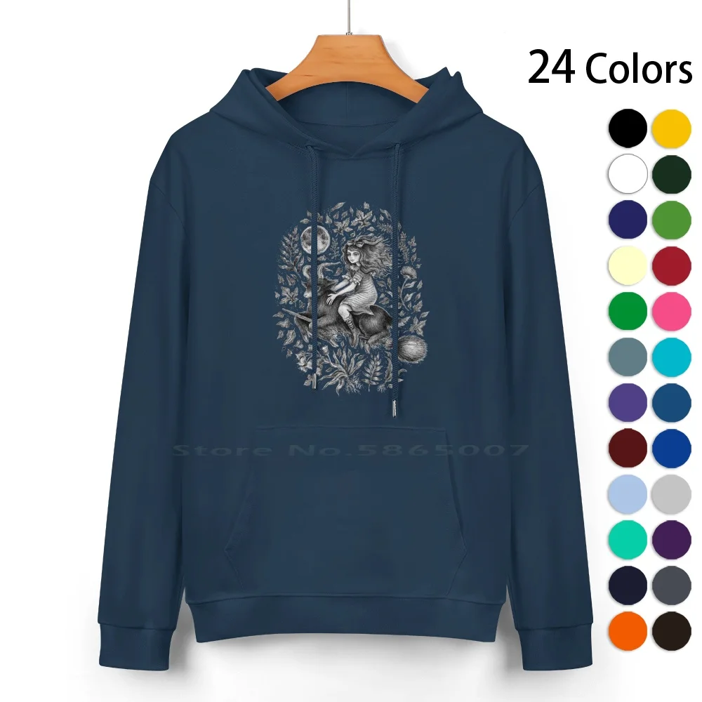 Vvitch-Color Variant 1 Pure Cotton Hoodie Sweater 24 Colors Halloween Witch Wizard Vvitch Magic Autumn Fall Spooky Ghost