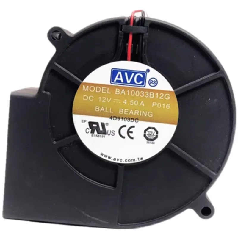 New Cooler Fan for AVC BA10033B12S 12V 4.5A 9CM 9733 Bearing Turbo Blower Cooling Fan 97*97*33mm