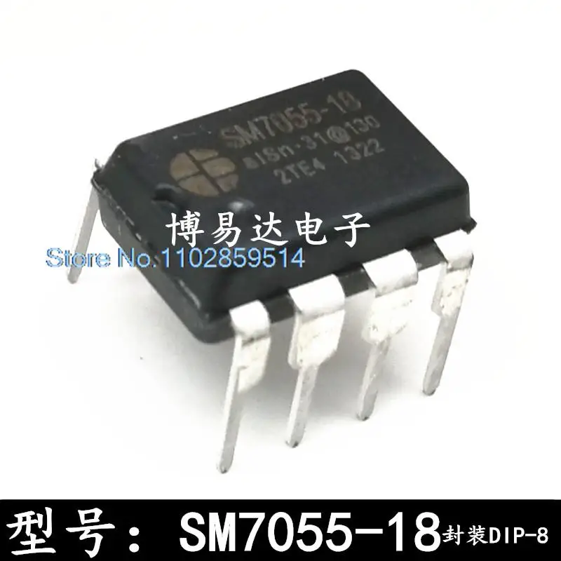 20PCS/LOT SM7055 SM7055-18 DIP-8  IC