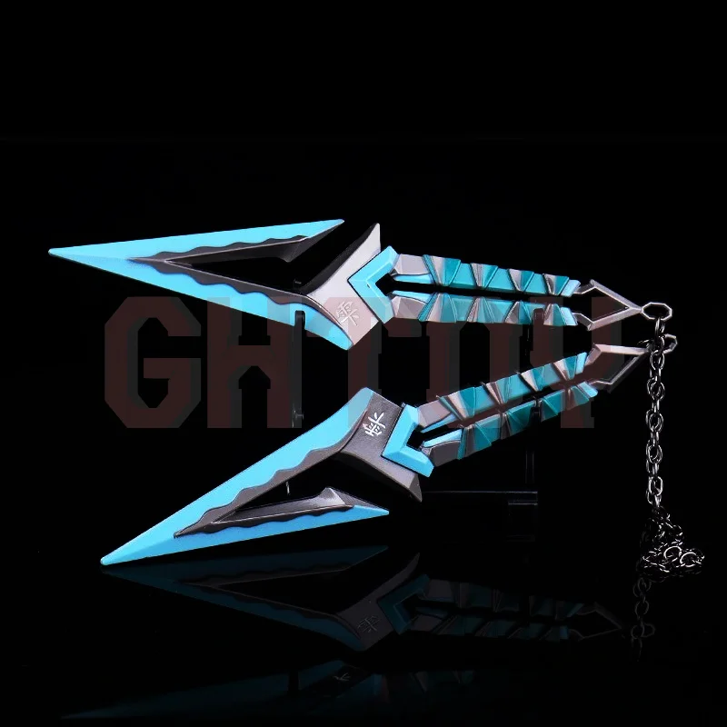 

16CM Valorant Kuronami No Yaiba Ninja Kunai Game Weapon Melee Knife Metal Model Samurai Sword Desktop Ornaments Crafts Boy Toys