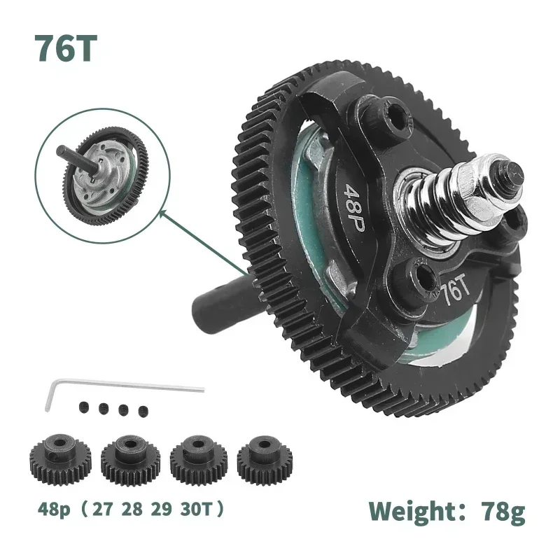

Стальная шестерня 48P 72T 76T 83T 86T 90T для Trxs Slash Bandit Rustler Stampede 2WD, детали для обновления радиоуправляемого автомобиля