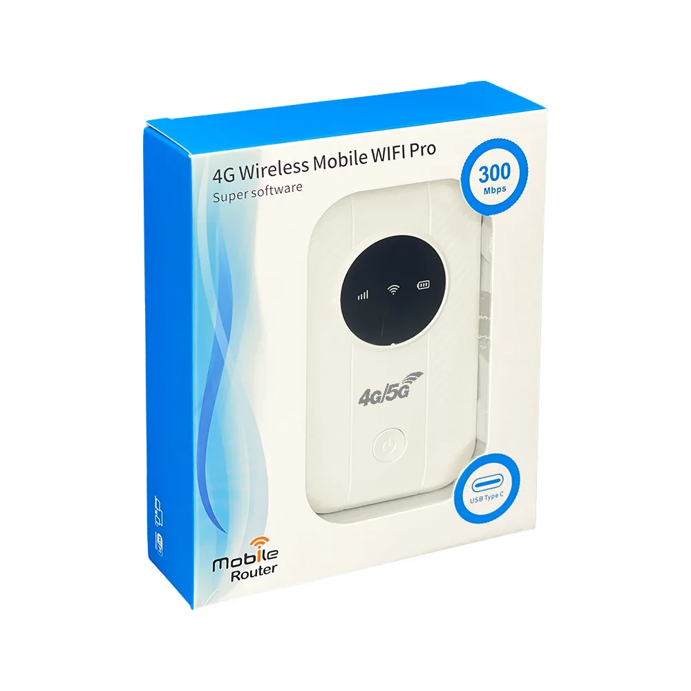 4G Portable Pocket WiFi Wireless Router with SIM Card Slot