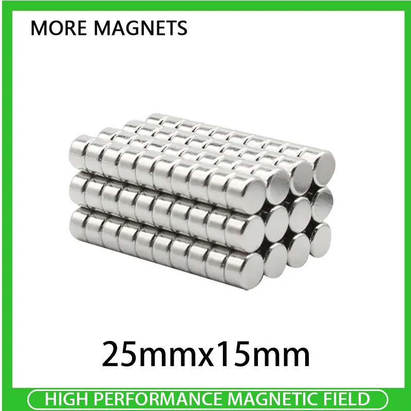 25x15mm Strong Neodymium Magnet Round Permanent Magnet  Powerful Magnets Disc magnetic sheet  magic trick  magnetS fishing