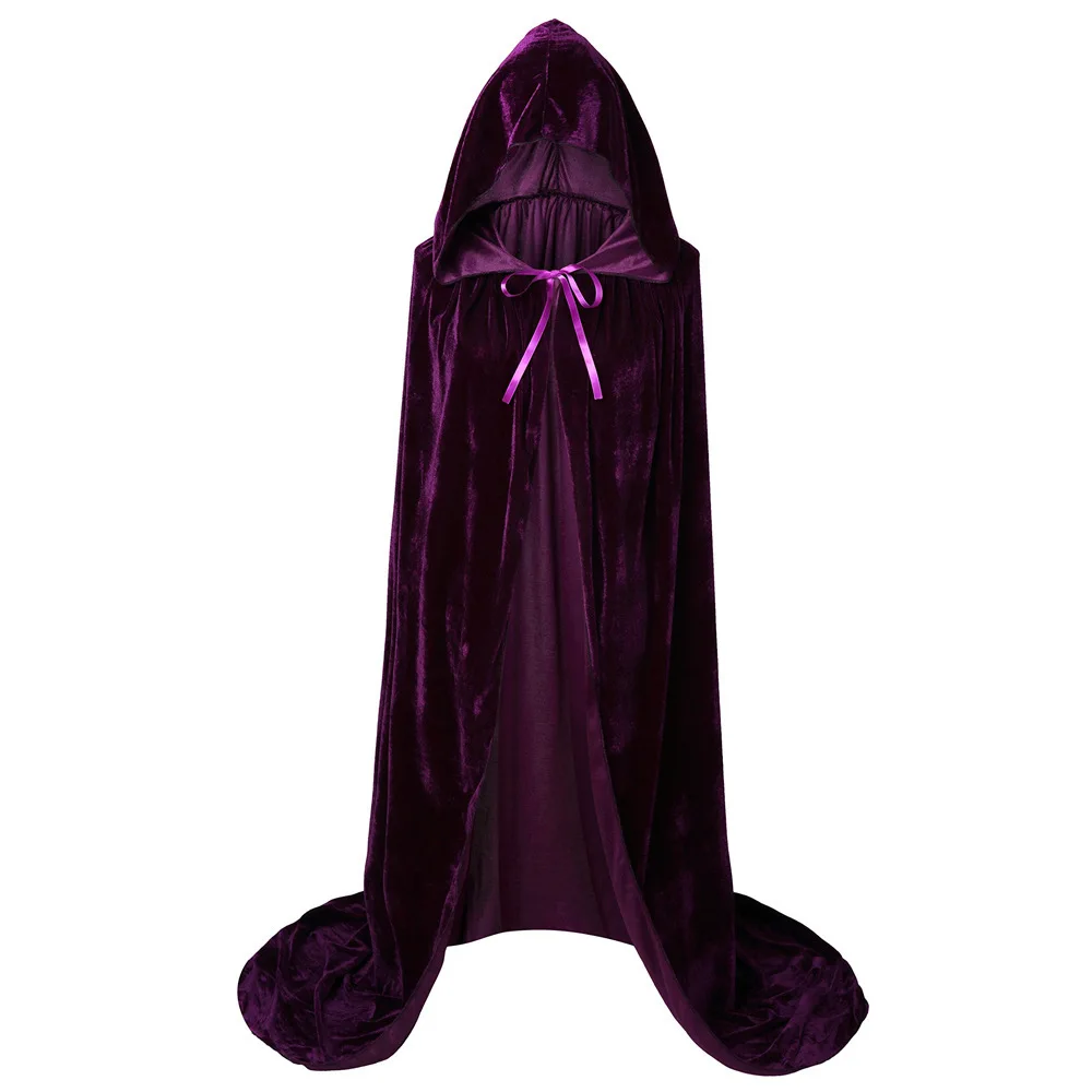 Costume de cosplay d'Halloween pour adultes et enfants, longue cape de fête, film Hocus Pocus 2, sorcière Everak, capuche, Mary Sarah, Winifred, Sandcosplay Adjust