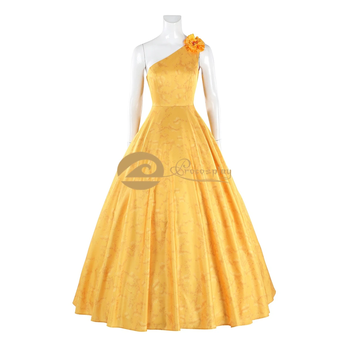 

Movie Judy Cosplay Costume Women Yellow Floral Dress for Role Play Halloween Party