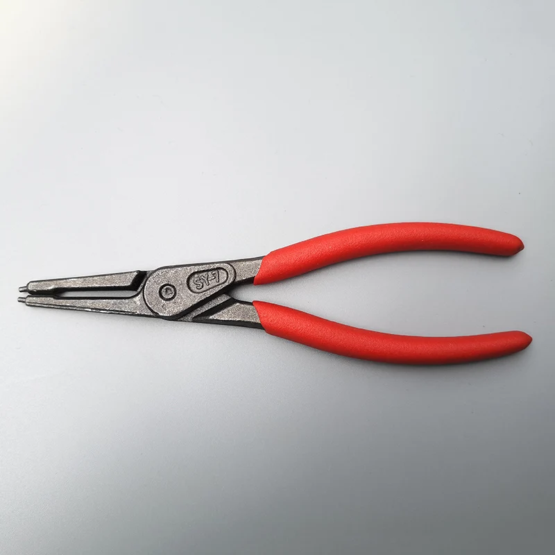 Industrial grade spring pliers Inner and outer ring remover installation tool Straight/bent pliers tips Precision spring tools