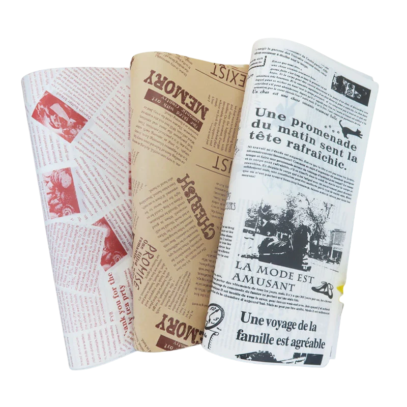 ‌3000pcs Wholesale Custom Printed Logo Food Grade Heavy Duty Oil-proof Hamburger Sandwich Kraft Burger Wrapping Packaging Pape