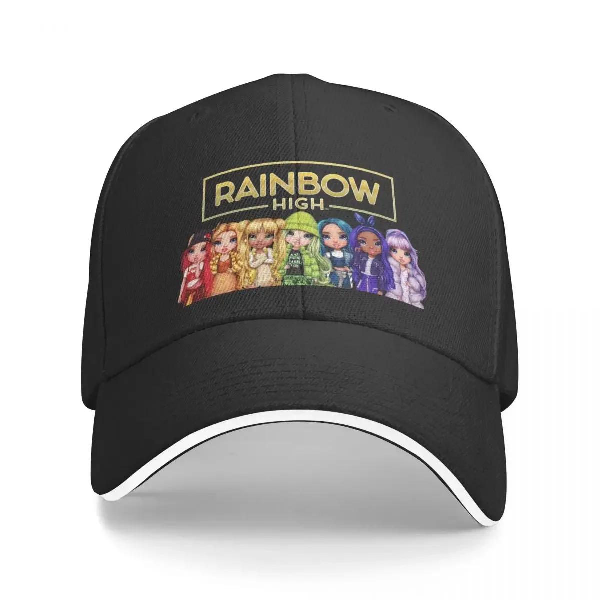 

Rainbow High main characters and logo Baseball Cap luxury woman cap Beach Bag winter hats for men Vintage Man Women's