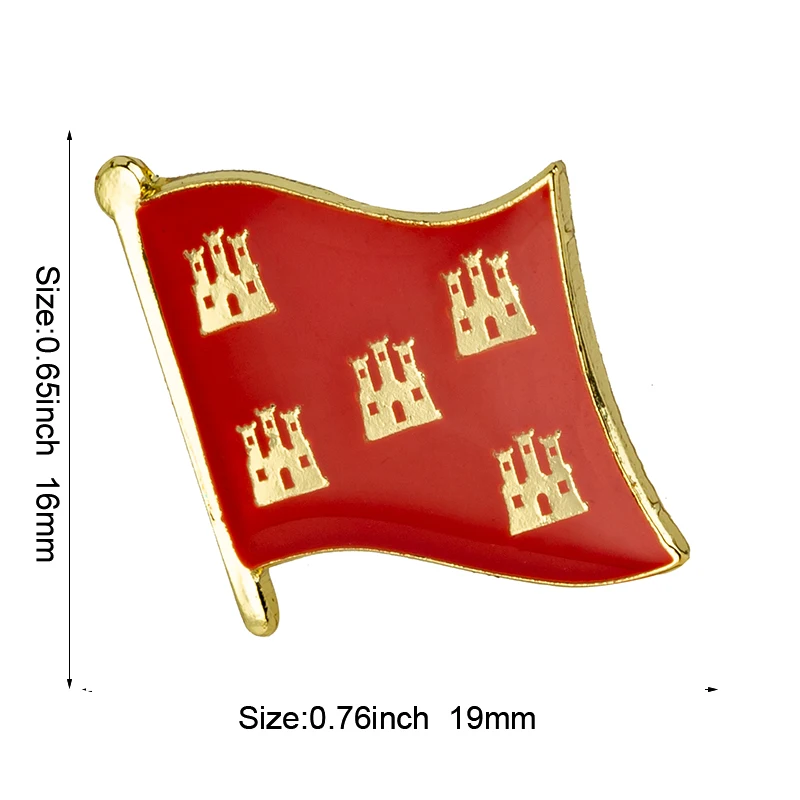 Poitou-Charentes Flag Metal Lapel Pin Flag Pin Badge