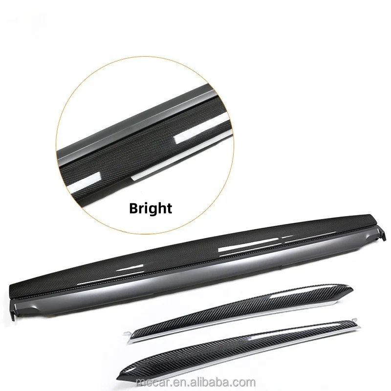 Automotive Parts Suitable For Tesla Model Y/3 Carbon Fiber Replacement Center Console Panel Front Door Panel Interior Decoration