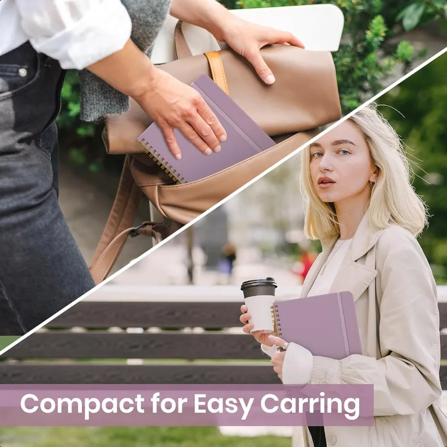 Quaderno a spirale foderato per donna A5 Riviste universitari a righe per scrivere quaderni con copertina rigida per prendere appunti di lavoro e offerte