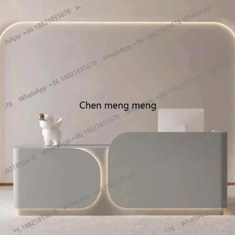A139 Executive Hotel Reception Desks Welcome Led Lights Display Reception Desks Design Minimalist Comptoire Accueil Trendy Furni