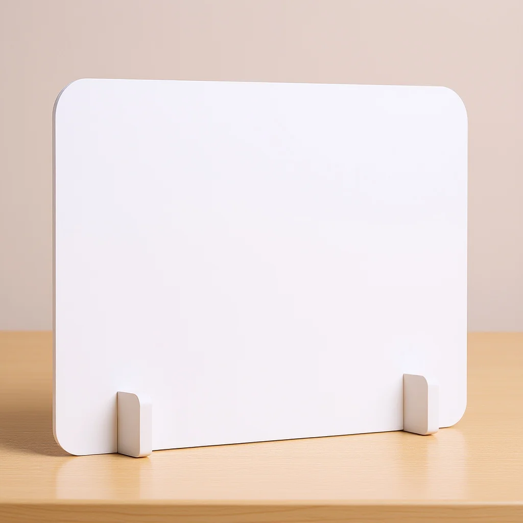 

40cmx30cm Anti-Splash Sneeze Guard Partition Board for Desk Table Top Protection Round Edge Safety Design Classroom Office