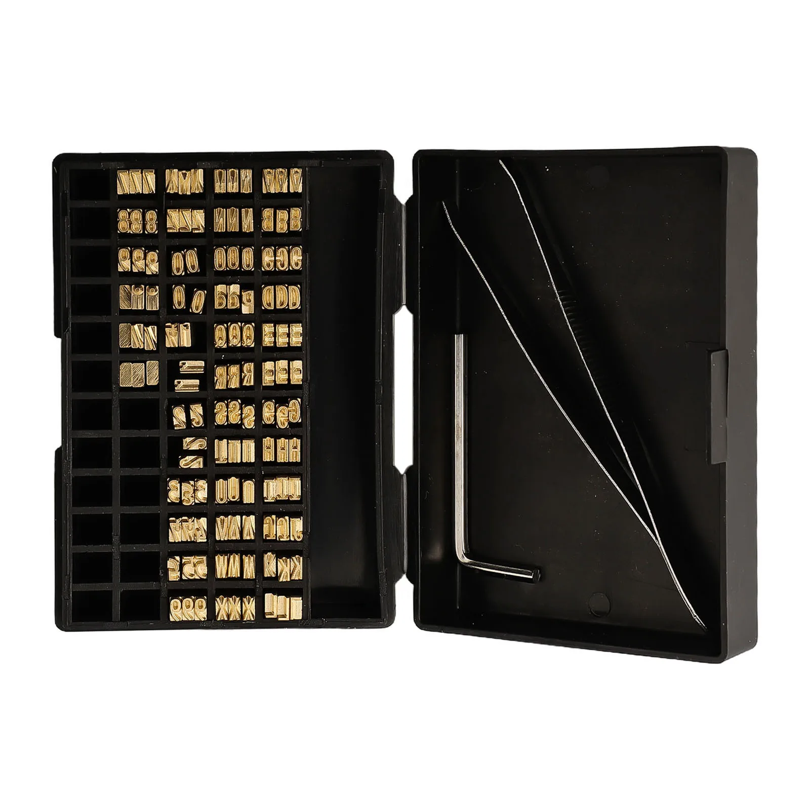 120 pz Timbro A Caldo Lettere In Rame 2x4x15mm Codificatrice Parola Grano Nastro Termico Stampa Carattere Per Codifica Semiautomatica Manuale