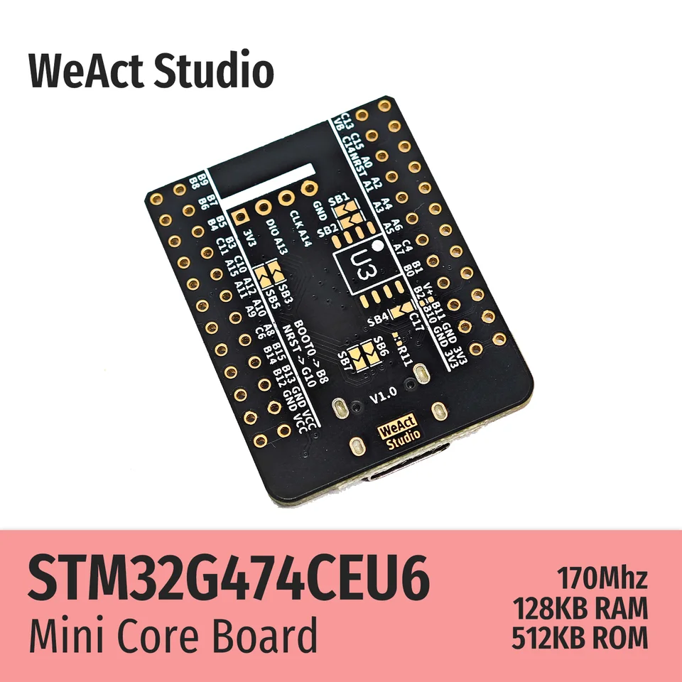 WEACT STM32G431CBU6 STM32G431 STM32G4 STM32 Kernplatine Demo-Board Q9Z94097 EUR 8,70 - DE WEACT STM32G431CBU6 STM32G431 STM32G4 STM32 Kernplatine Demo-Board Q9Z94097 EUR 8,70 - DE