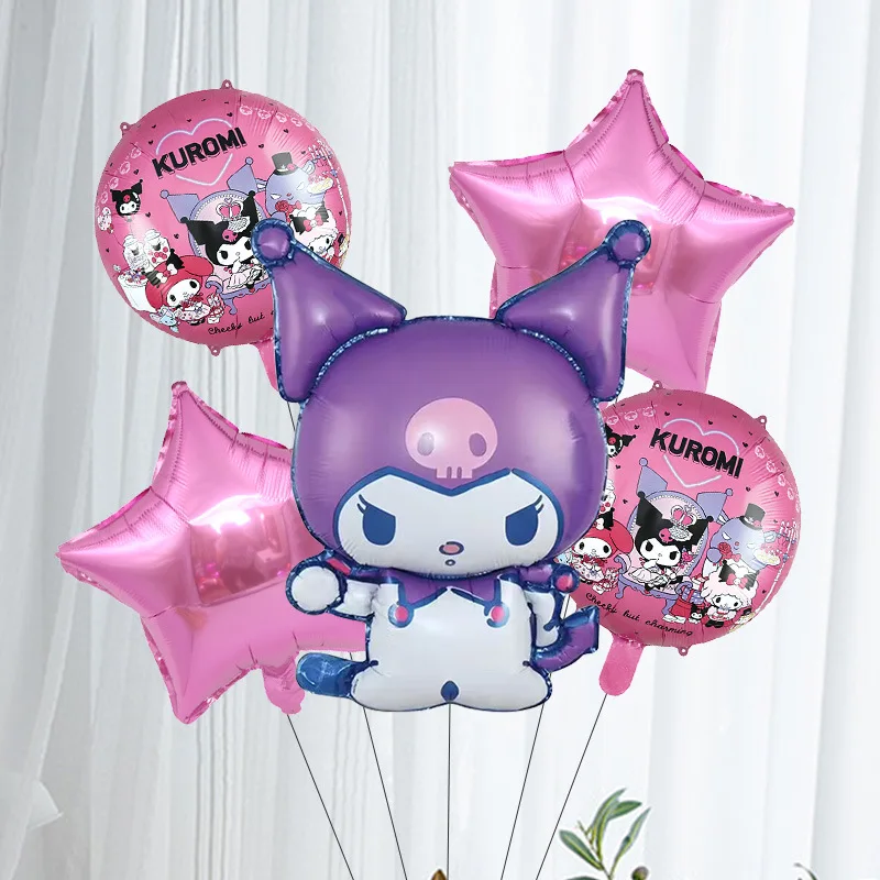 Sanrio Cartoon Balloons Featuring Kuromi My Melody Pochacco Designs Suitable For Night Markets Street Vendors Birthday Parties