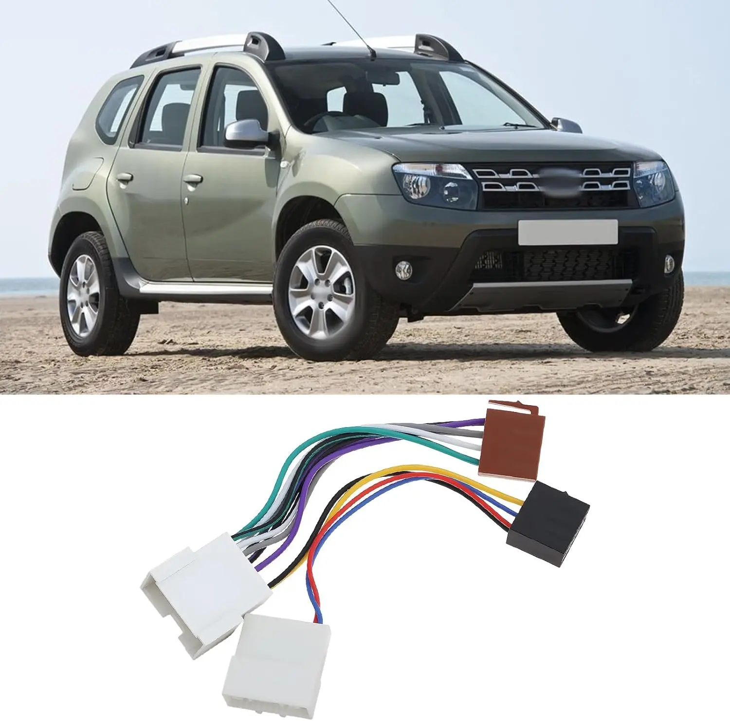

Radio ISO Wiring Harness Connector Adaptor Cable Loom for Mercedes Citan Renault Twingo Dacia Duster Logan Lodgy Sandero Kangoo