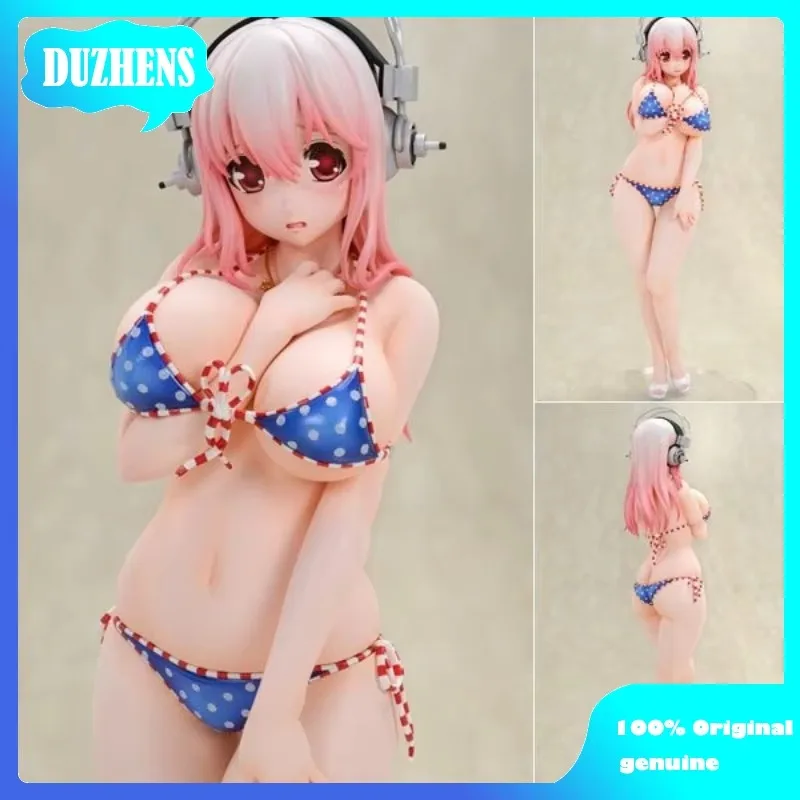 

100% Original:SUPERSONICO Blue bikini style 28cm PVC Action Figure Anime Figure Model Toys Figure Collection Doll Gift