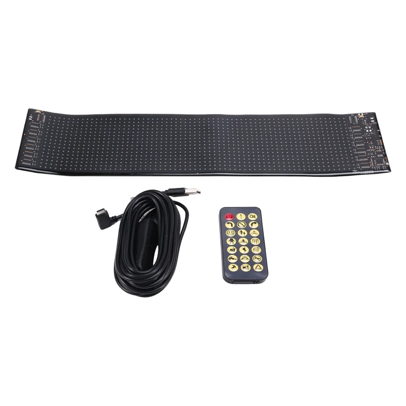 -A96Z USB LED Car Truck Display Screen Remote BT App Control Multilingual Scrolling 16*64 Leds Matrix Pixel Panel
