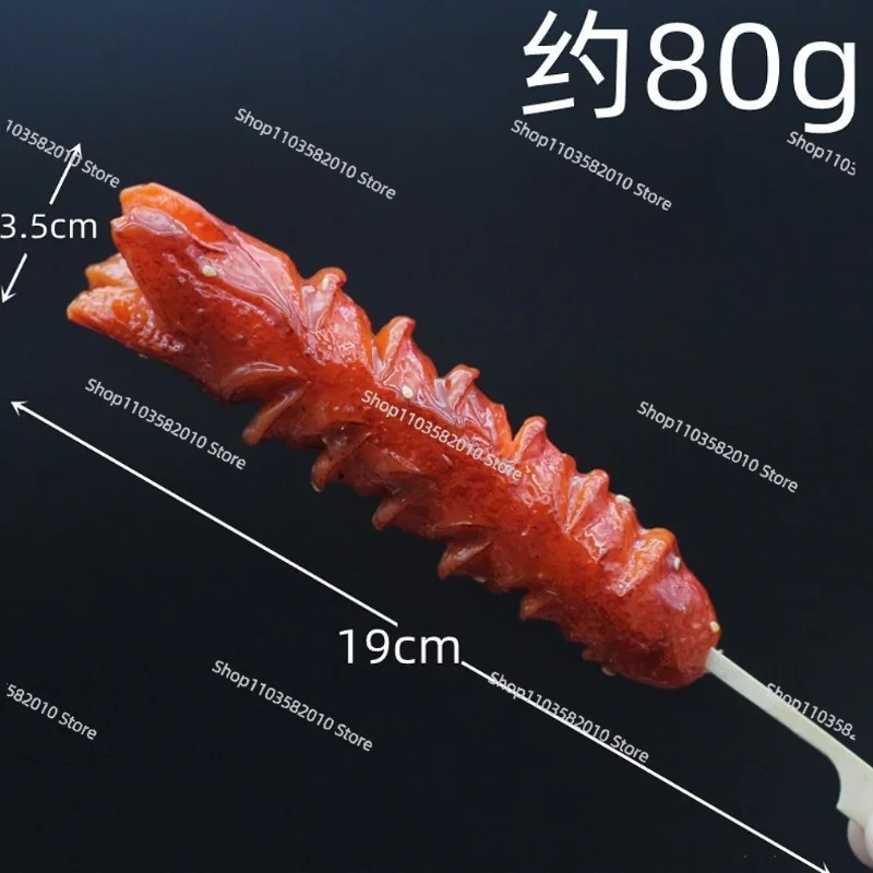 Modelo de Comida Falsa de Estilo Japonés Simulado: Brochetas a la Parrilla, Oden, Jamón Cocido, Salchicha Asada, Carne de Res, Pollo, Gluten, Adorno Decorativo