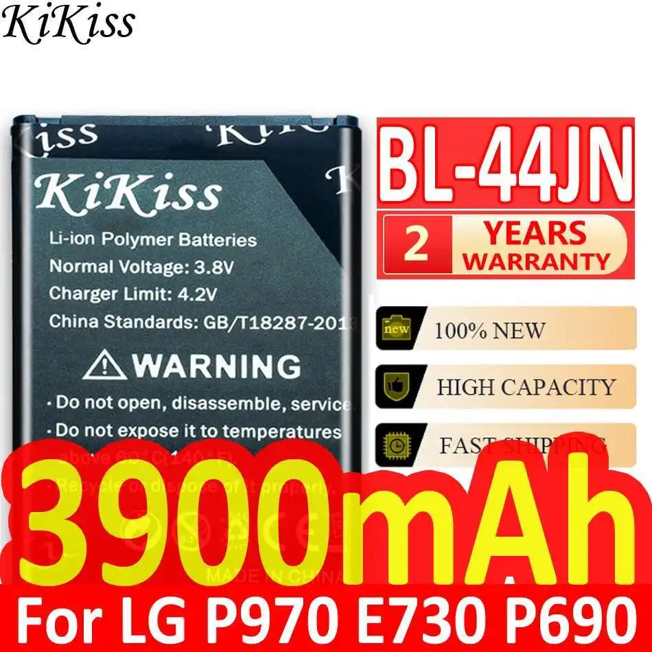 

Аккумулятор для мобильного телефона BL-44JN 3900 мАч для LG Optimus Black P970 E730 P690 P693 E510 E610 E612 E615 C660 MS840 BL 44JN