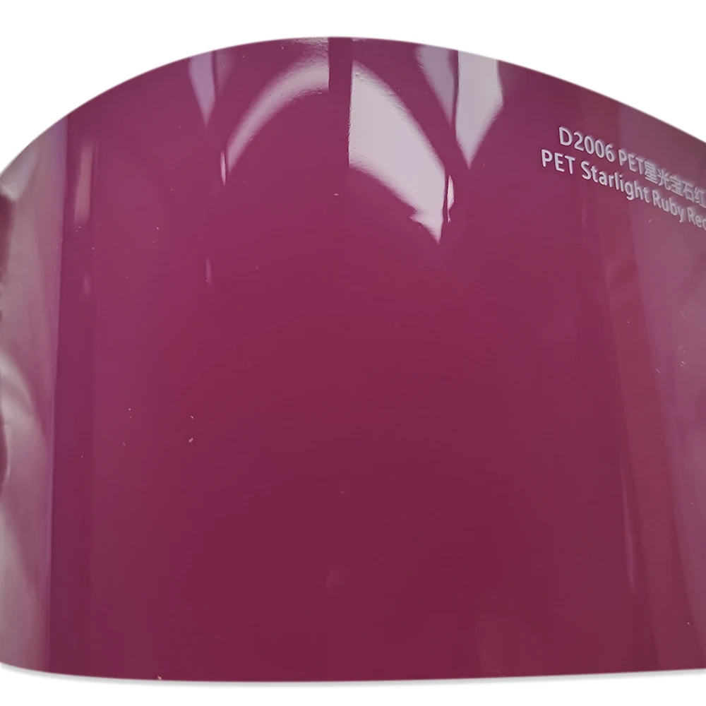 PET Liner Stalight Ruby Red Car Wrap Vinyl Film Glossy Crystal Vinyl