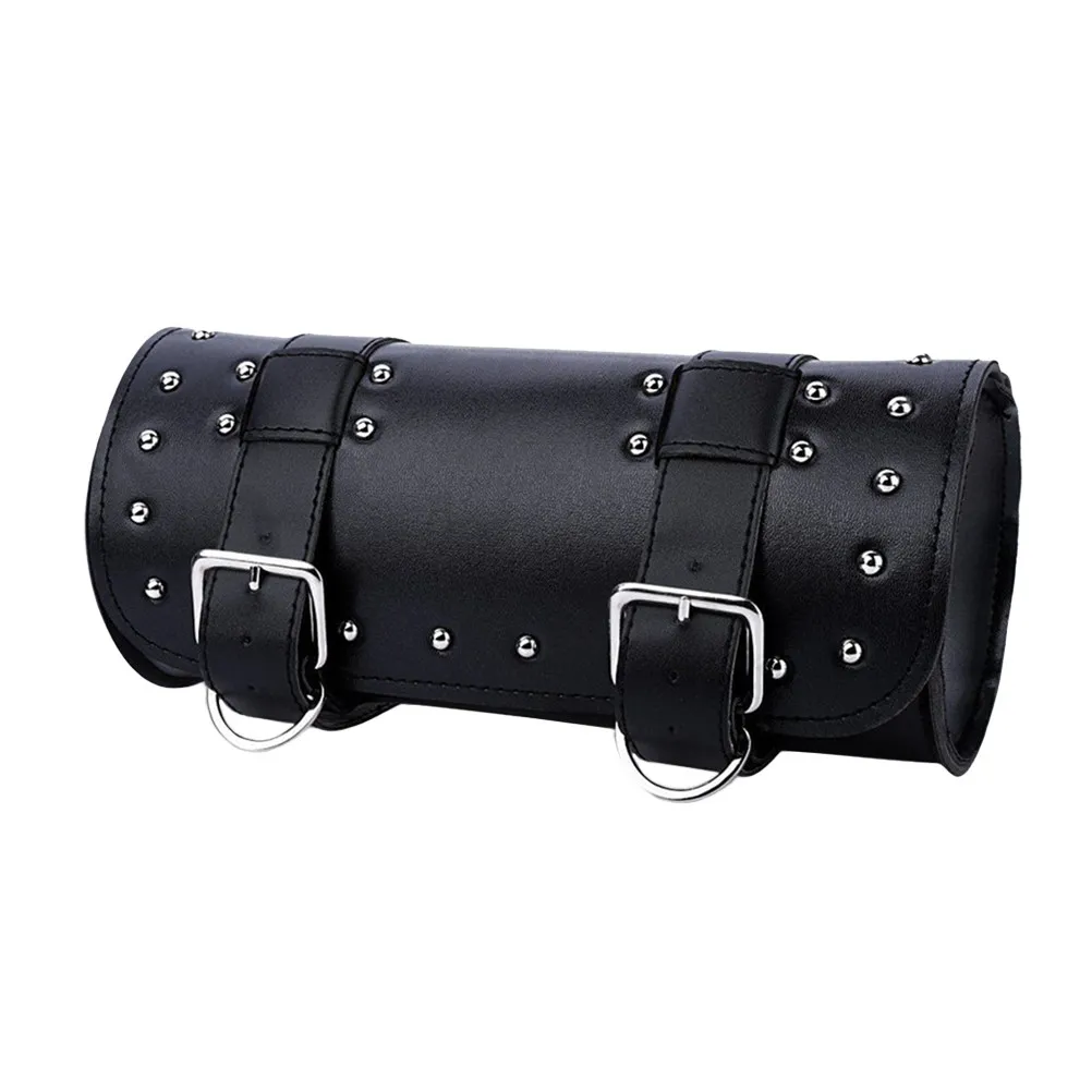 

Motorcycle Handlebar Bag PU Waterproof Weatherproof Heavy Duty Fork Storage Pouch for Tools Bottles Raincoat Keys Phone