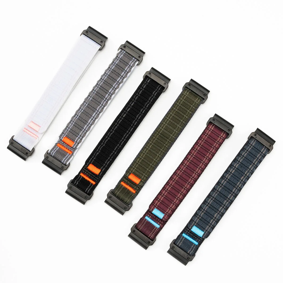 Sea Wave Nylon Loop Watch Strap for Garmin Fenix 8 5 6 7X Pro Epix 935 965 Tactix MARQ Replacement Watch Band Wrist Bracelet