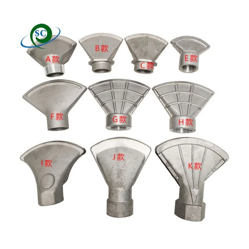 ダックマウスファンノズル、ウォータートラック噴霧器部品、ウォーターカー用ウォータースプレーノズル、スプリンクラー部品、2