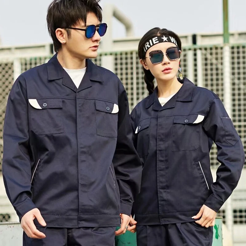 맞춤형 로고 긴 소매 작업복 Diy 디자인 로고 자동차 수리 및 청소 남성과 여성 모두에게 적합 상단