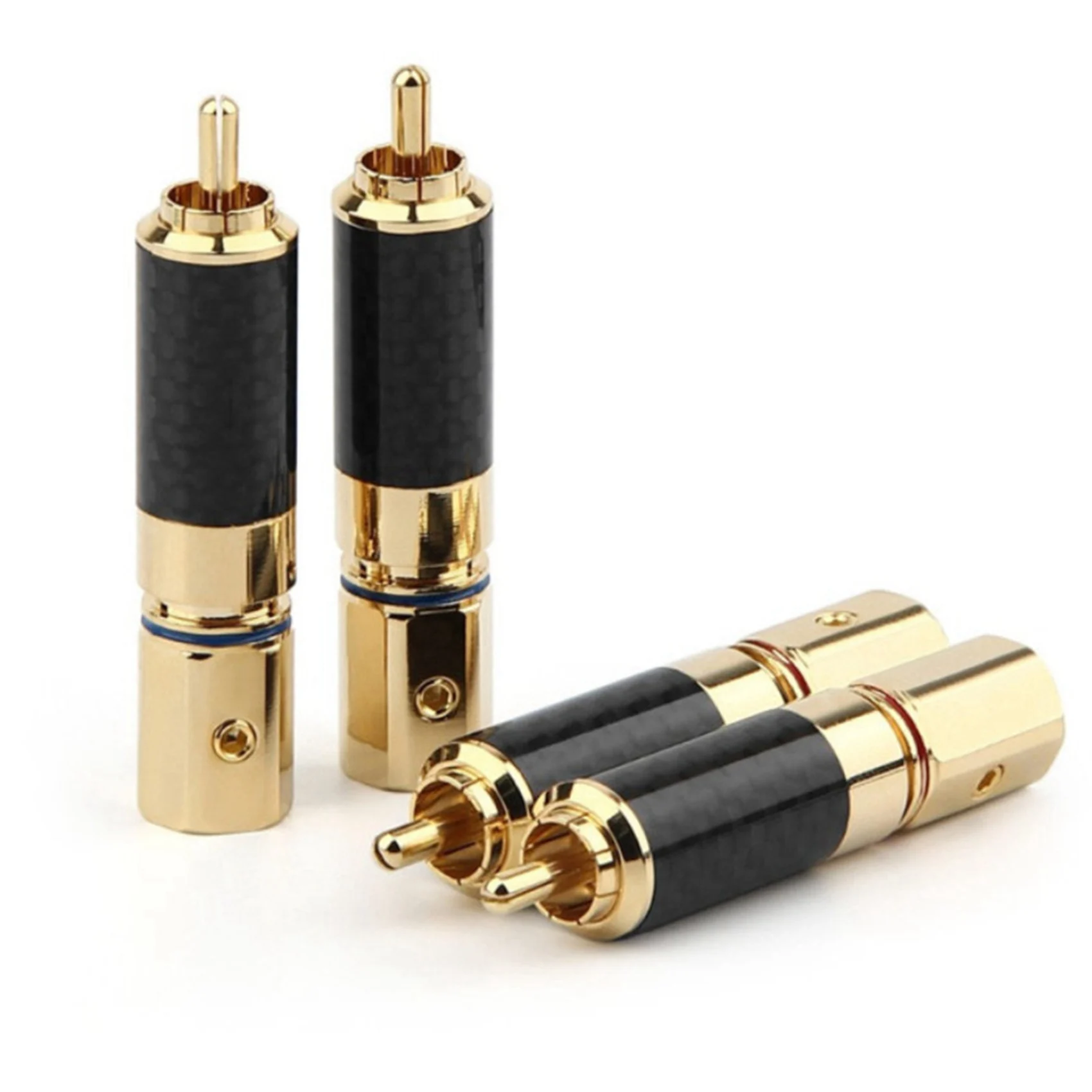 

ABVJ-8X Hi-Fi RCA-разъем 10 мм, позолоченный, из углеродного волокна, тип «лотос», для акустических систем, аудиооборудования, сабвуферов, усилителей