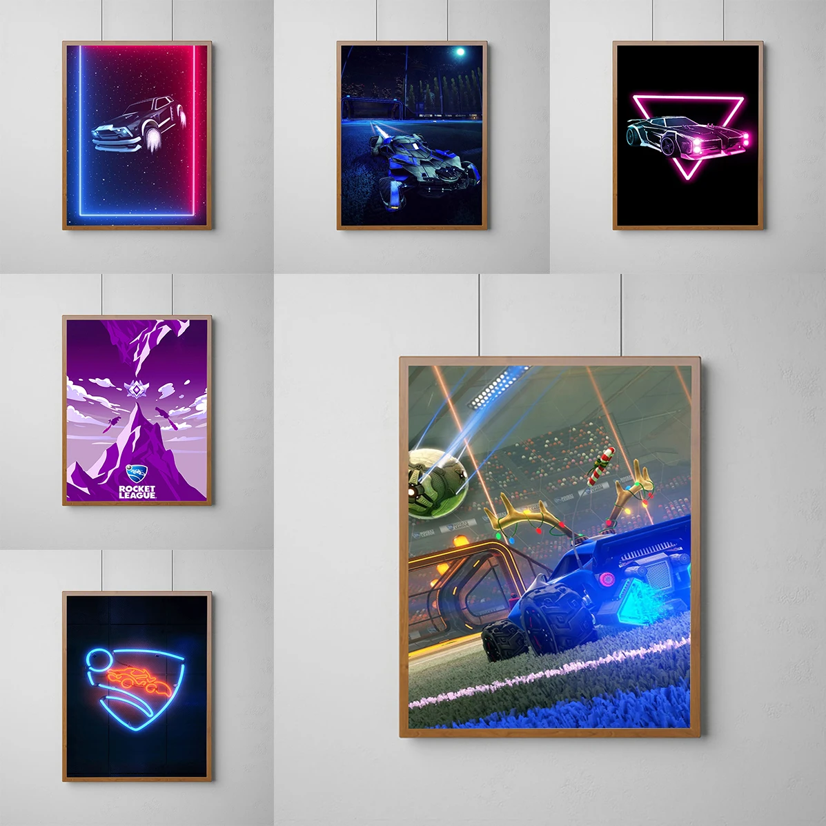 

Rocket League Game Poster Decoration Home Decorations Posters for Wall Art Painting on Canvas Decorative Paintings Print Bedroom