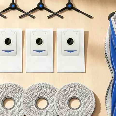 Replacement Parts Kit For Bosch For Spotless For Max BCRDW3B, Roller Side Brush, Filter, Dust Bag & Mop Cloth Set